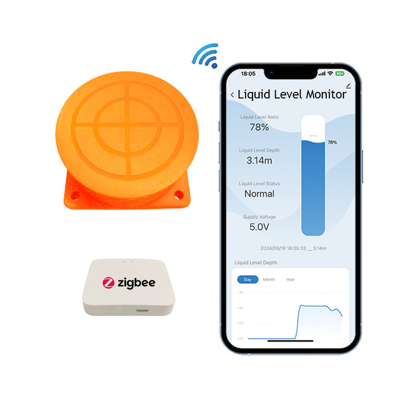 Wireless Mobile Application Detector Water And Fuel Level Sensor Alarm Indicator Remote Tank Monitor