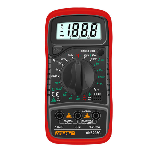 Aneng Multimeter Current Meter Multitester Voltage Current Portable high-precision digital display universal strap