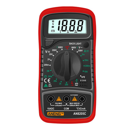 Aneng Multimeter Current Meter Multitester Voltage Current Portable high-precision digital display universal strap