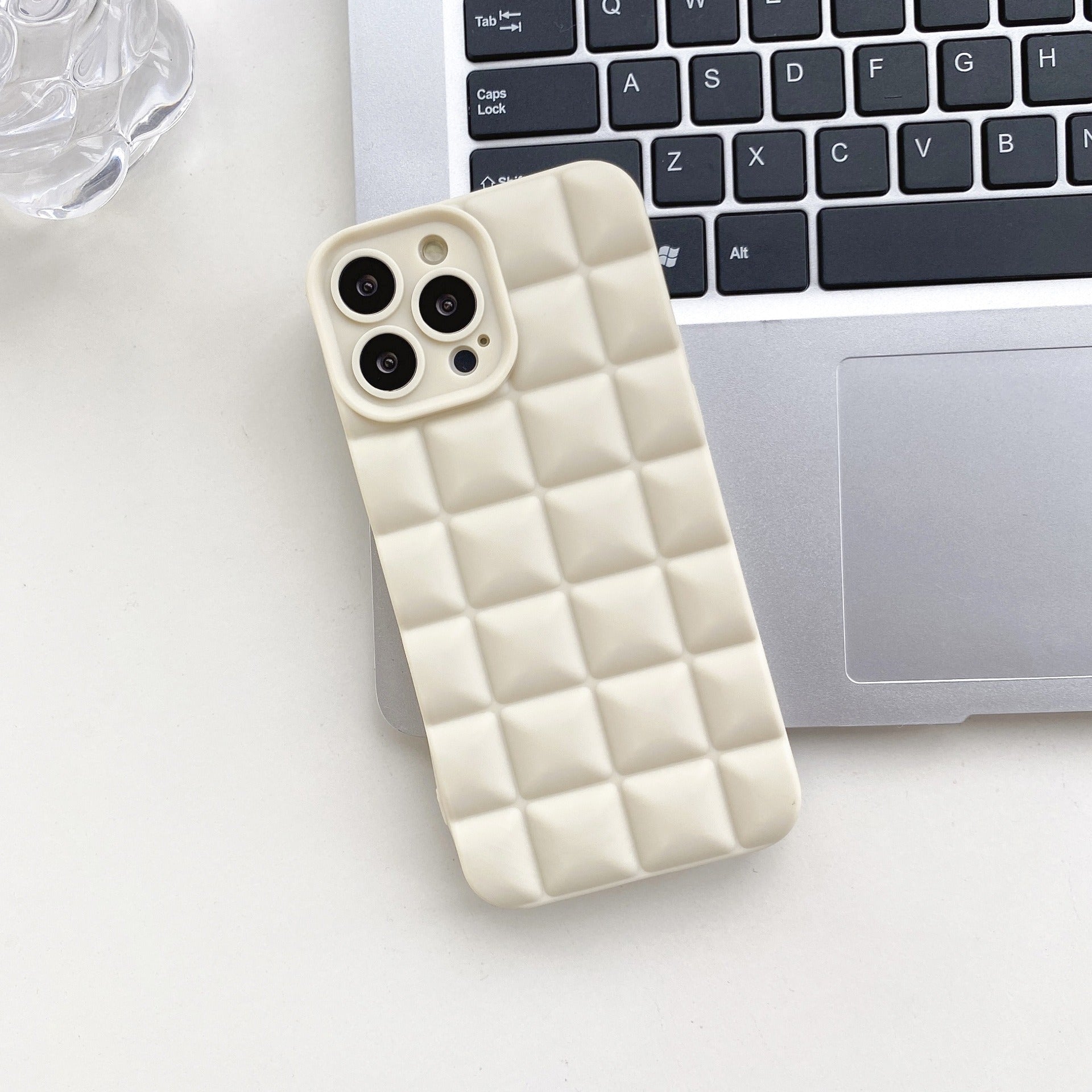 3D Lattice Suitable Apple iPhone Phone Case 14max Angel Eyes 12pro Transparent TPU13/XR Soft Case