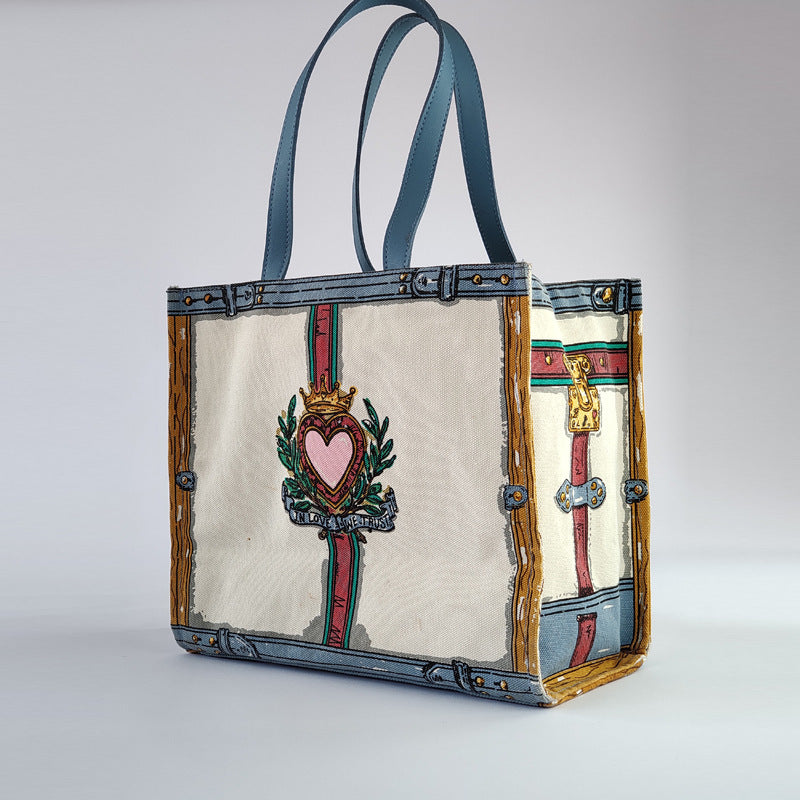 Cotton Canvas Bag | Shoulder Bag Shopping Bag