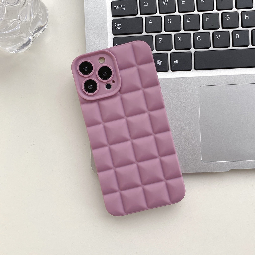3D Lattice Suitable Apple iPhone Phone Case 14max Angel Eyes 12pro Transparent TPU13/XR Soft Case