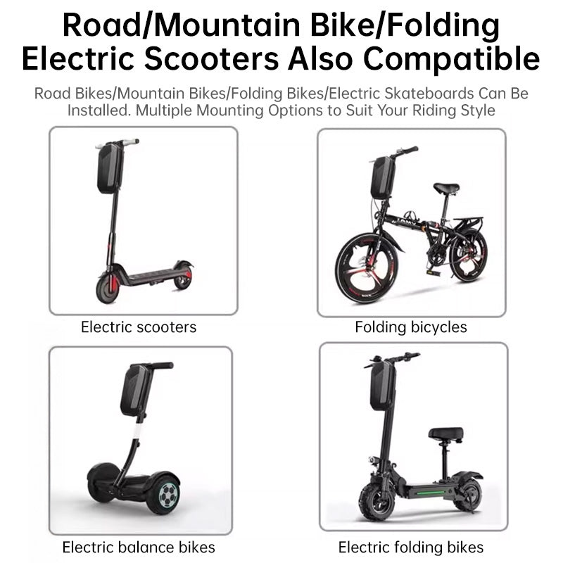 Portable Hanging Storage Bag (3L/4L): Hard-Shell Waterproof for Electric Scooter/Bike (Front, Accessories)