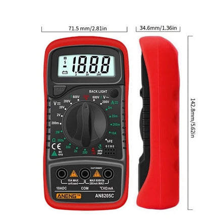 Aneng Multimeter Current Meter Multitester Voltage Current Portable high-precision digital display universal strap
