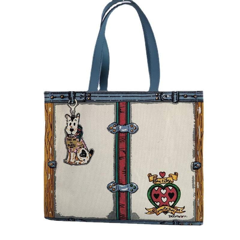 Cotton Canvas Bag | Shoulder Bag Shopping Bag