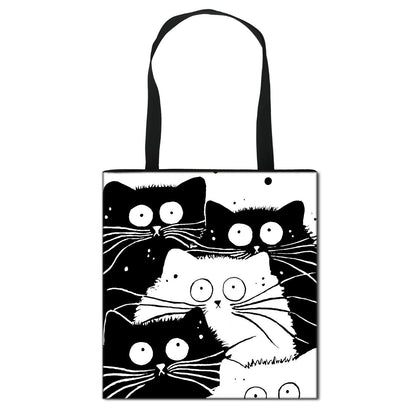 Foldable Cartoon Print Student Bag Tote Bag