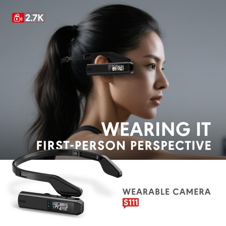 S111 2.7K 110-degree Wide Head-Mounted Sports Camera