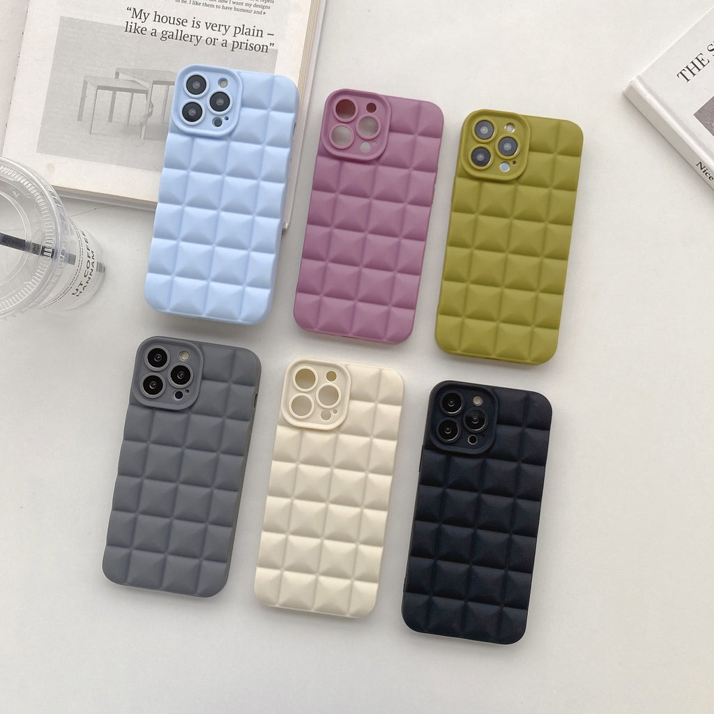 3D Lattice Suitable Apple iPhone Phone Case 14max Angel Eyes 12pro Transparent TPU13/XR Soft Case