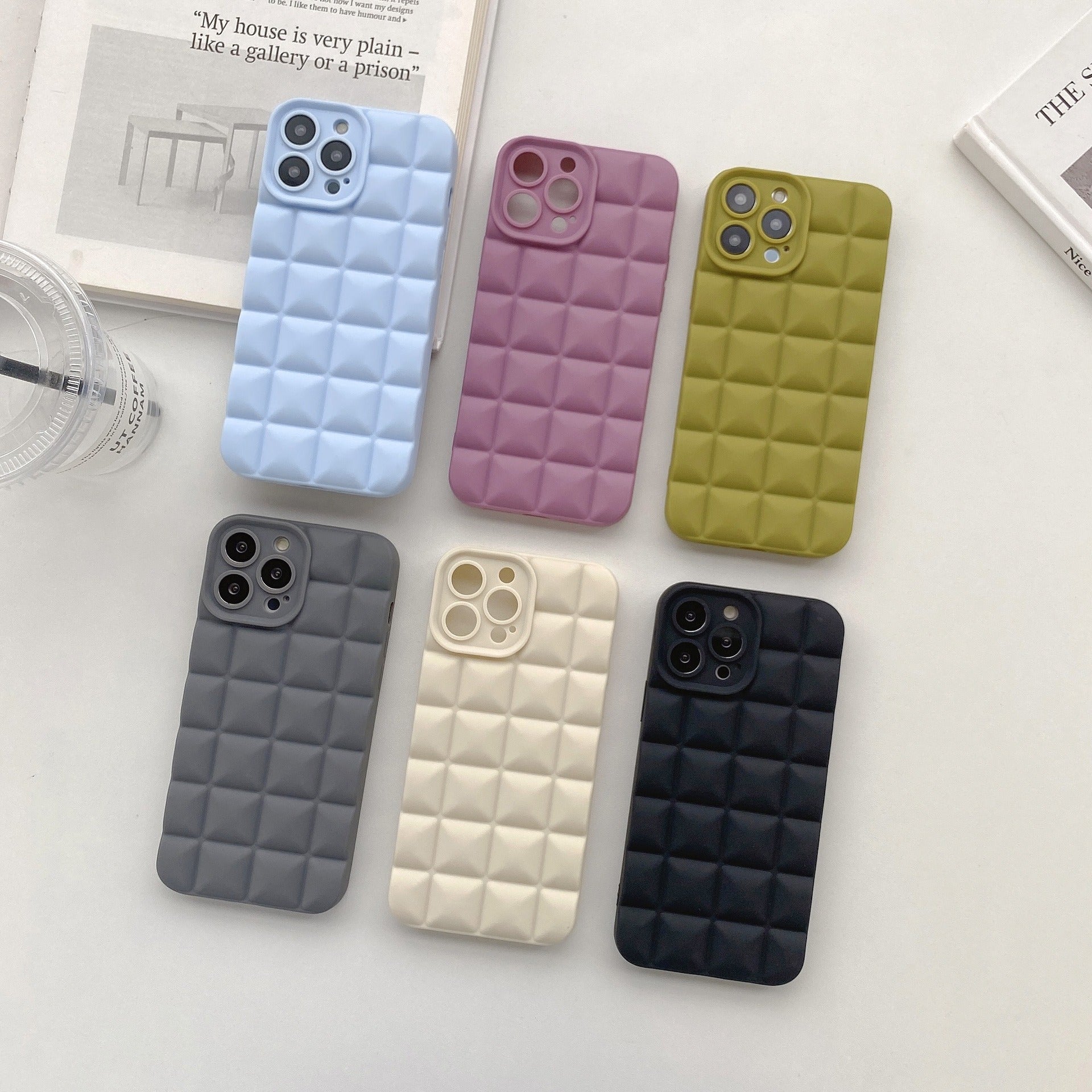 3D Lattice Suitable Apple iPhone Phone Case 14max Angel Eyes 12pro Transparent TPU13/XR Soft Case