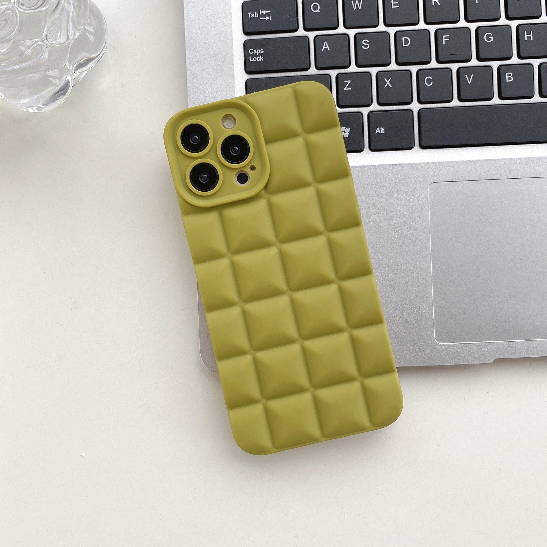 3D Lattice Suitable Apple iPhone Phone Case 14max Angel Eyes 12pro Transparent TPU13/XR Soft Case
